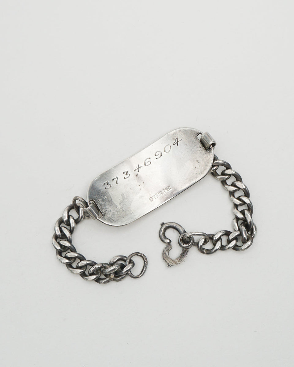 Silver US Army Air Force ID Chain Bracelet – Front General Store
