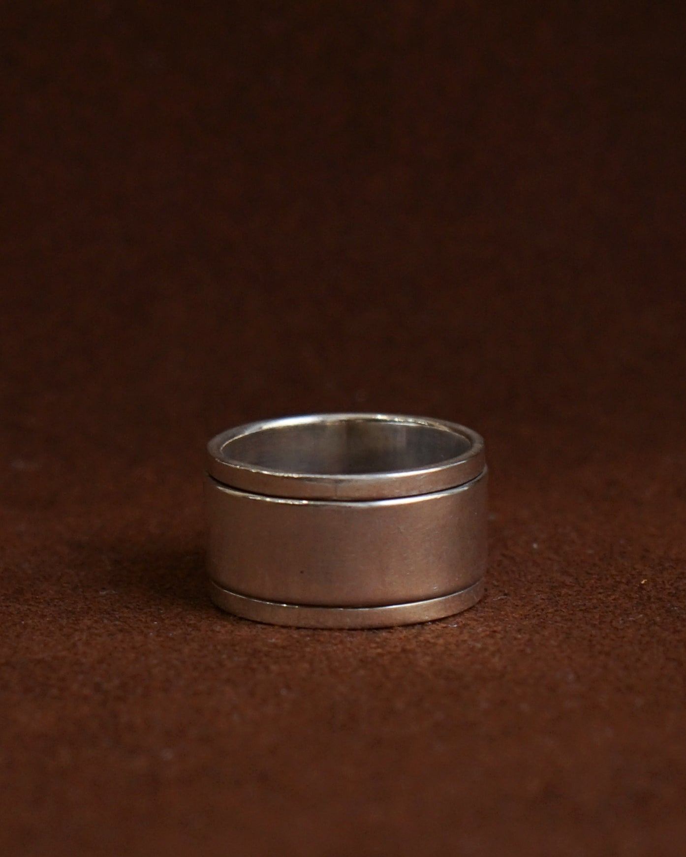 Silver Center Spinning Ring / size: 10
