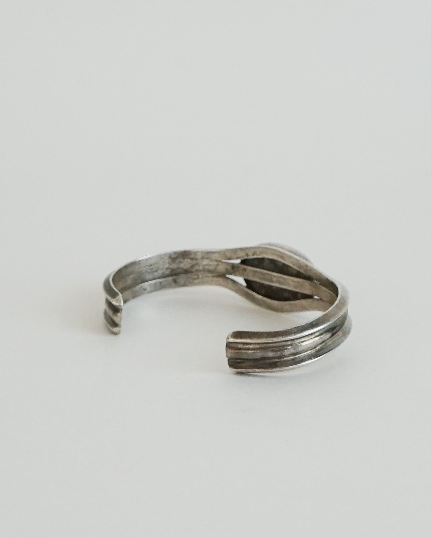 Silver Cuff Bracelet w/ Agate