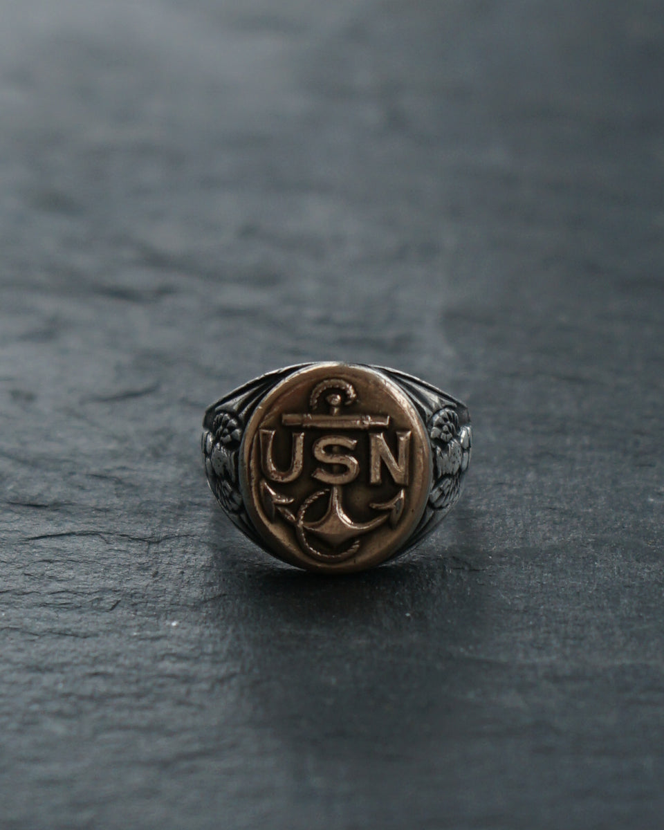 SILVER 925 , RING , US NAVY RING , UNITED STATES , USN