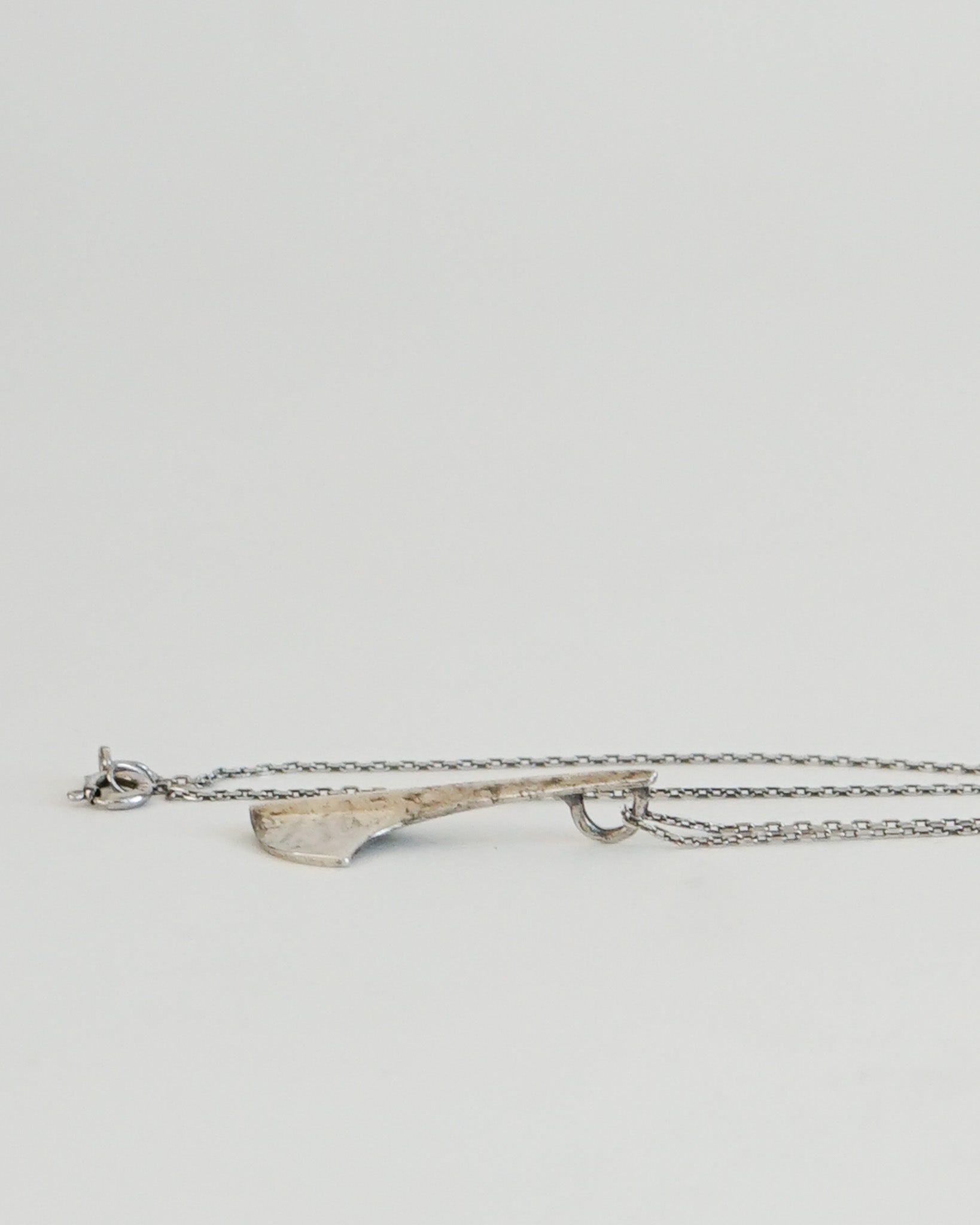 Silver Chain Necklace w/ Ginkgo Charm