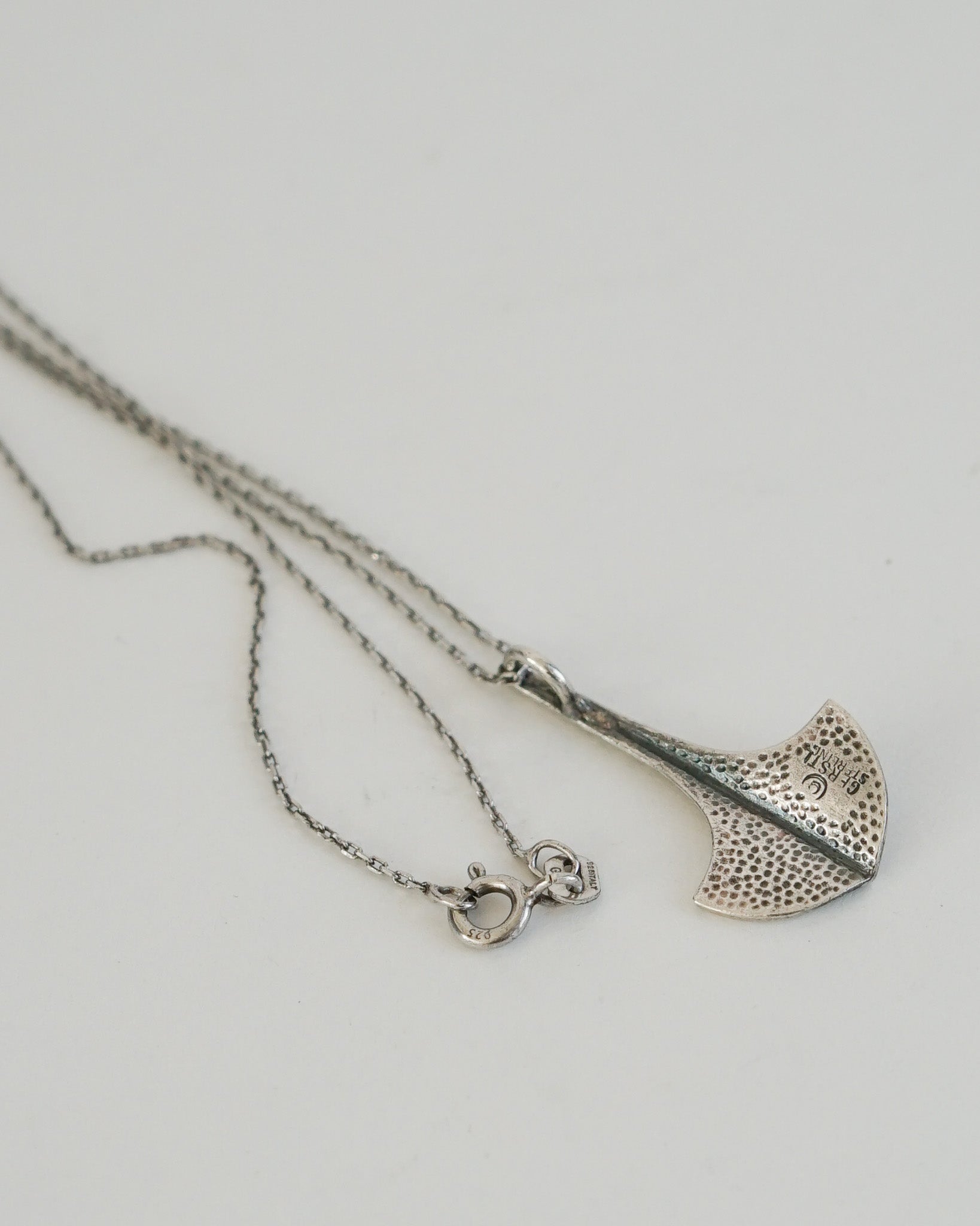 Silver Chain Necklace w/ Ginkgo Charm