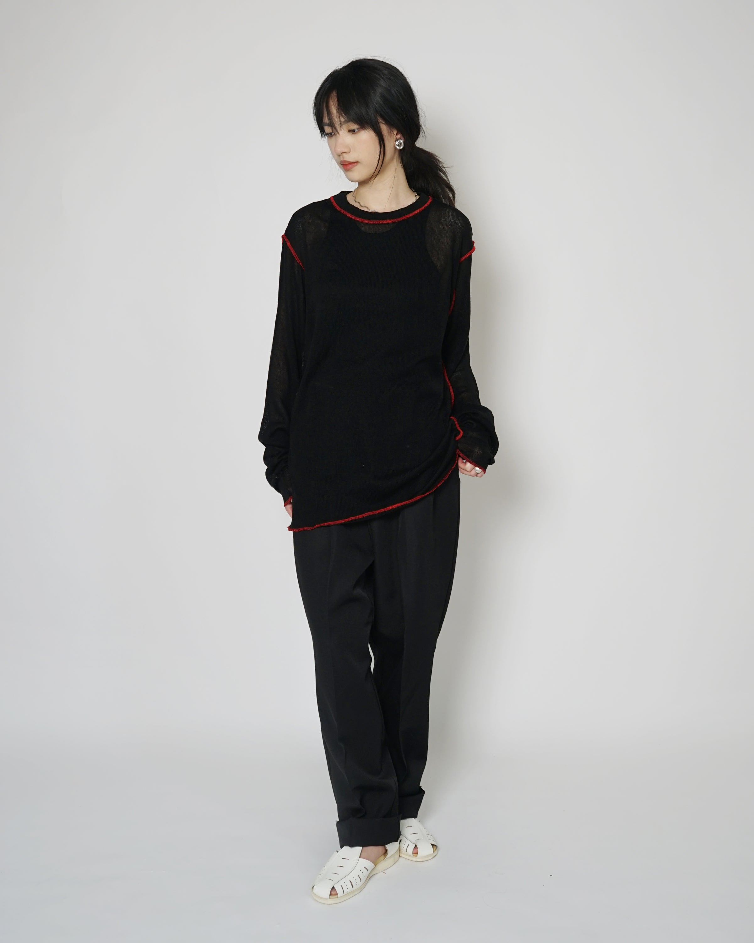Odo Contrast Stitch L/S