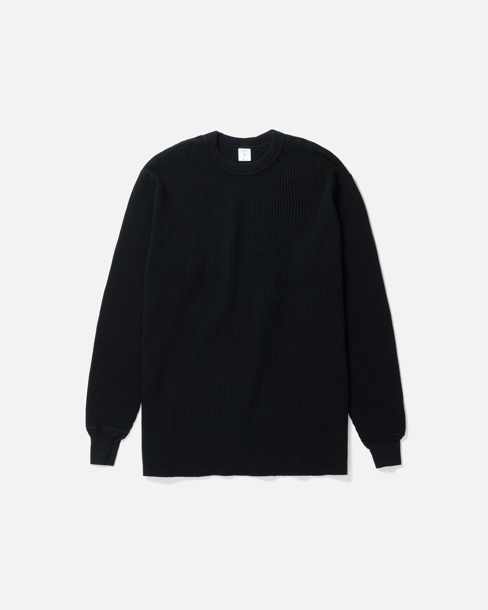 Thermal Crewneck L/S / Black – Front General Store