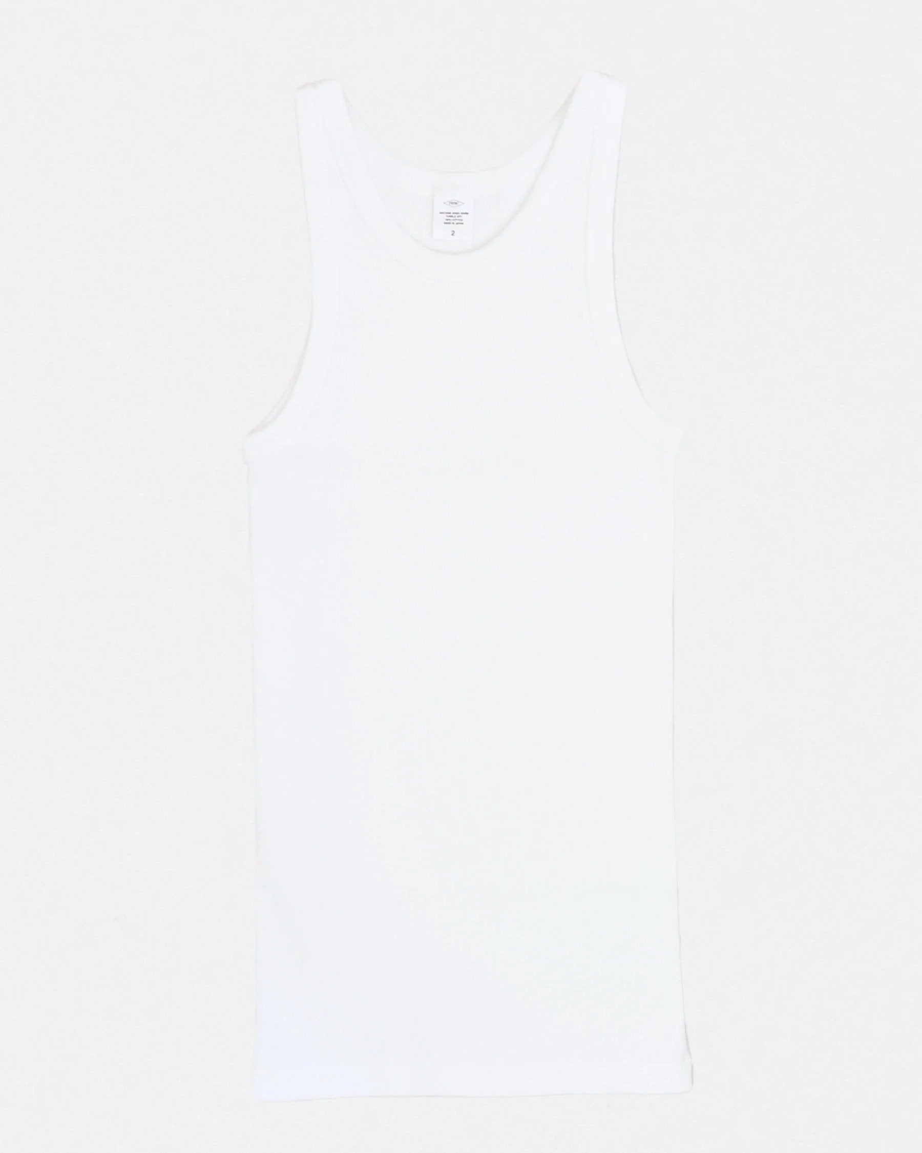 Rib Tank Top White Original Basics