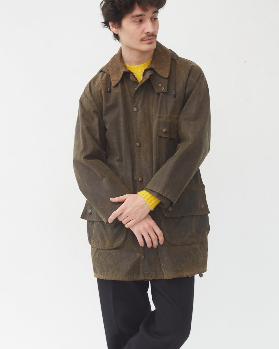 ベルト付85年製barbour solway zipper 棒ジップ C36 80s Barbour Solway Zipper 2 Warrant Size C44 |
