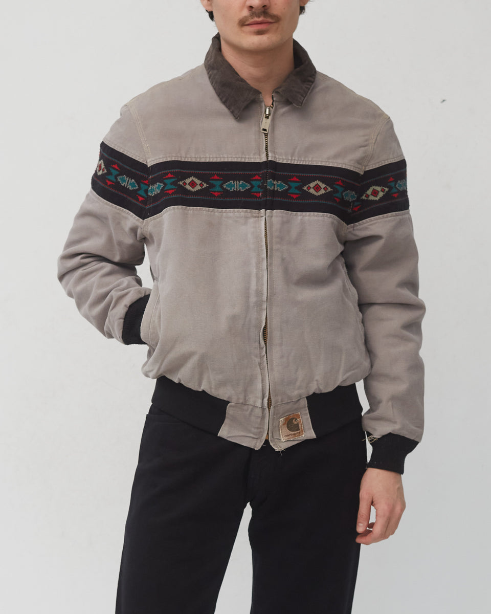 80-90’s SANTA FE TRAIL ジャケット made in USA Vintage Native Pattern Jacket Santa Fe Made In Usa Carhartt