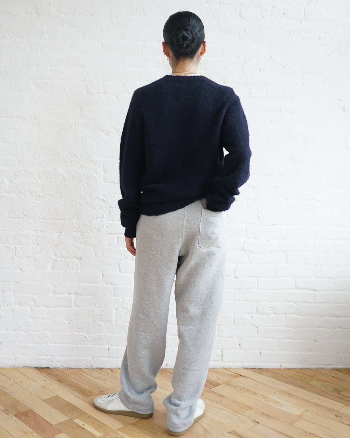 FGS Originals - Brushed Shetland Sweater Crew Neck / Navy