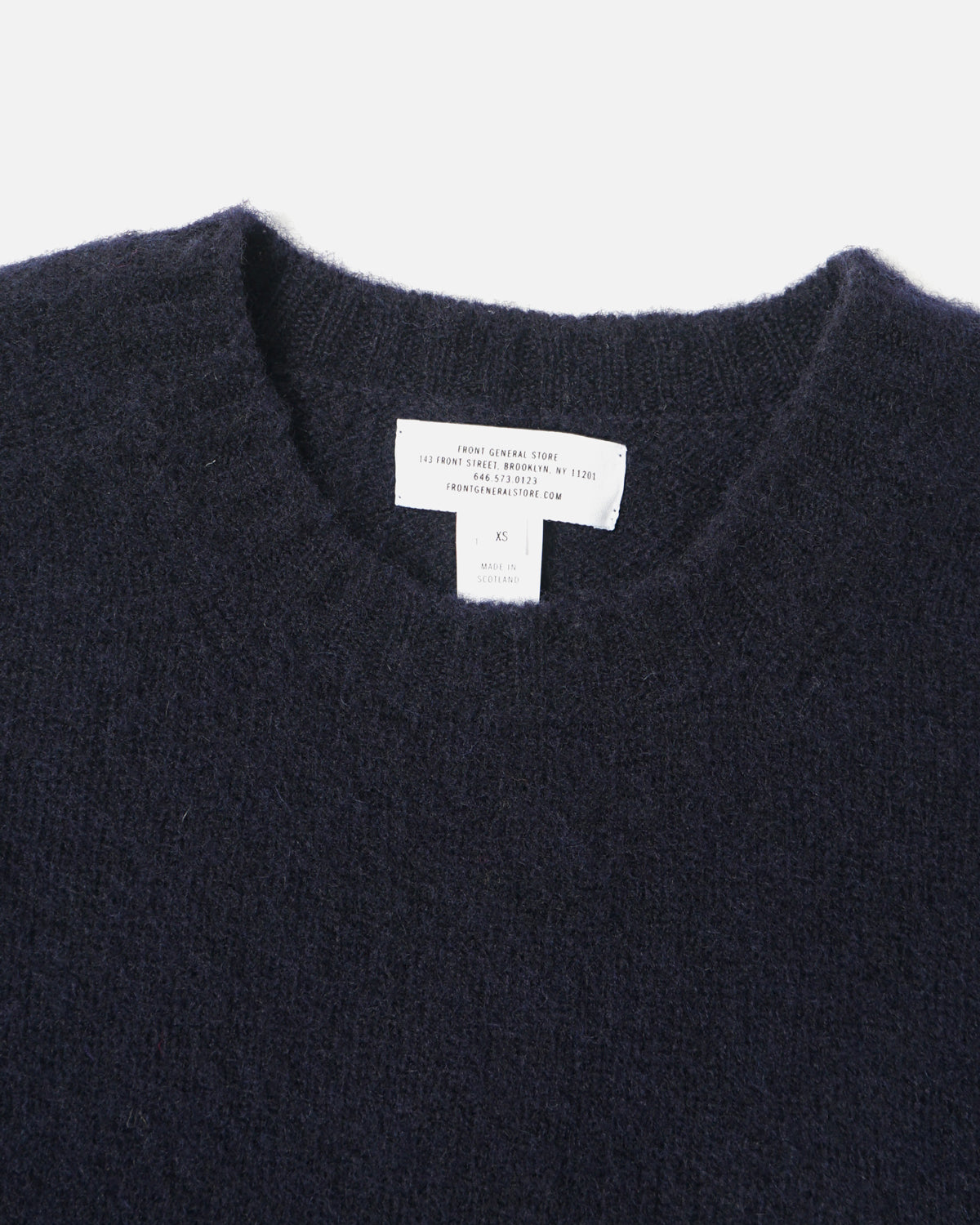 FGS Originals - Brushed Shetland Sweater Crew Neck / Navy