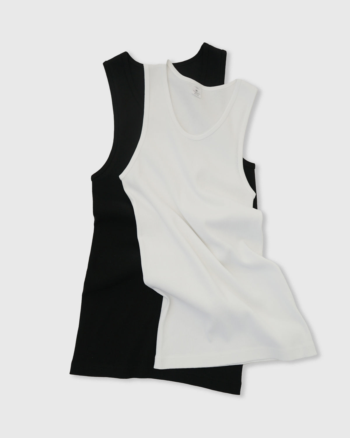 Rib Tank Top / White