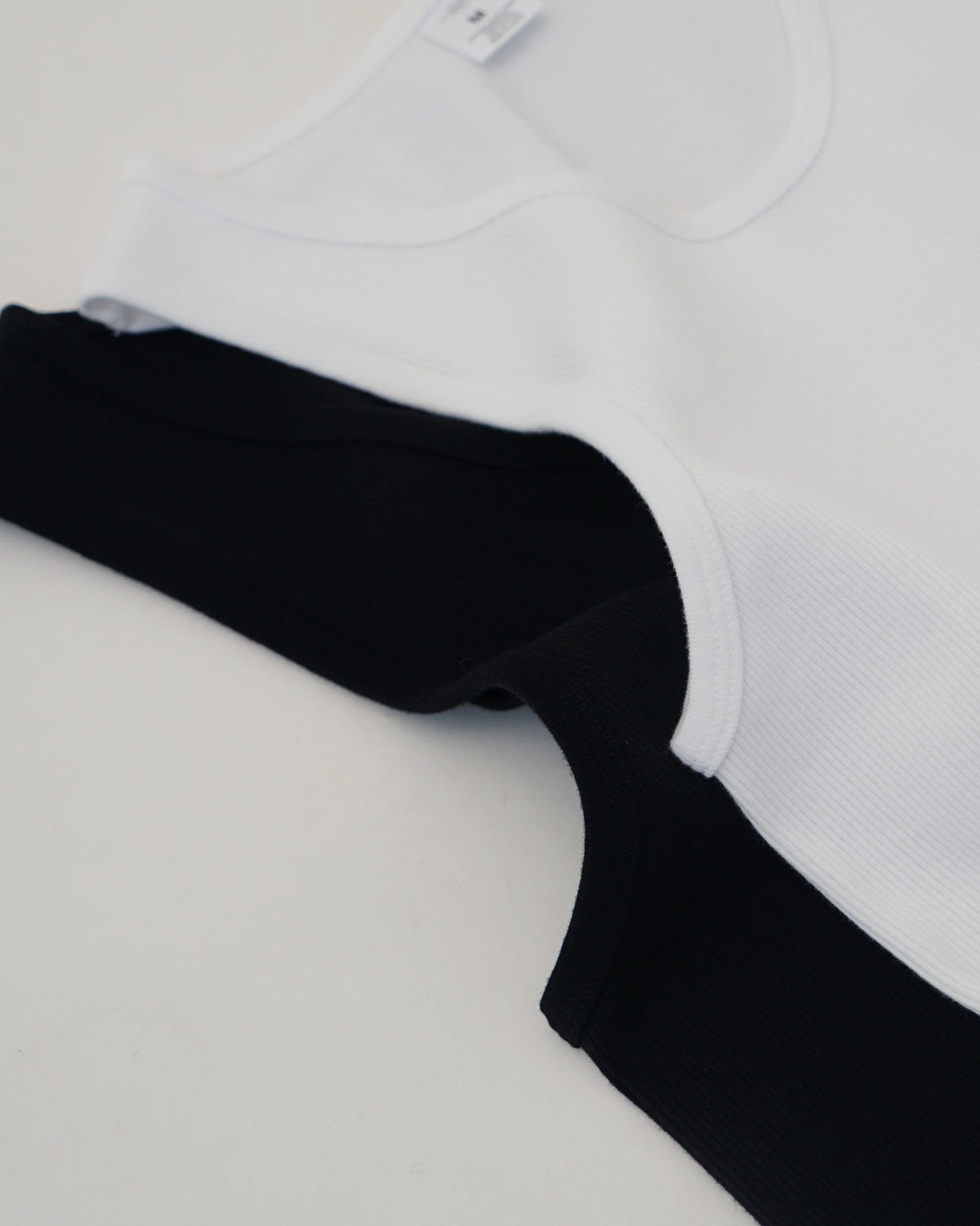 Rib Tank Top / White
