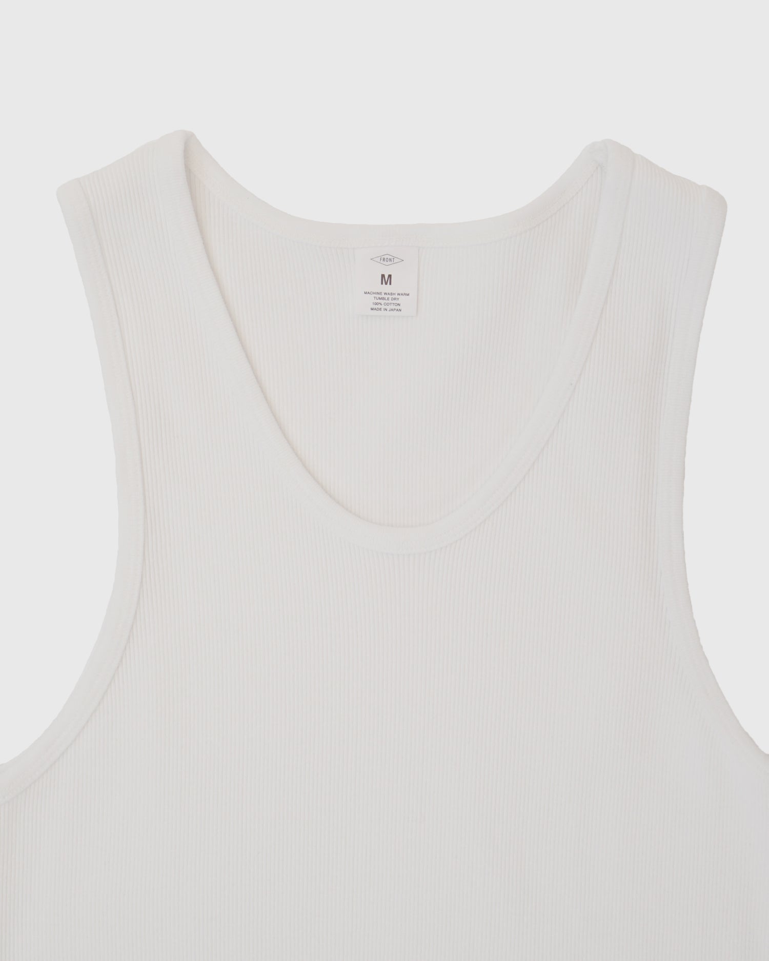Rib Tank Top / White