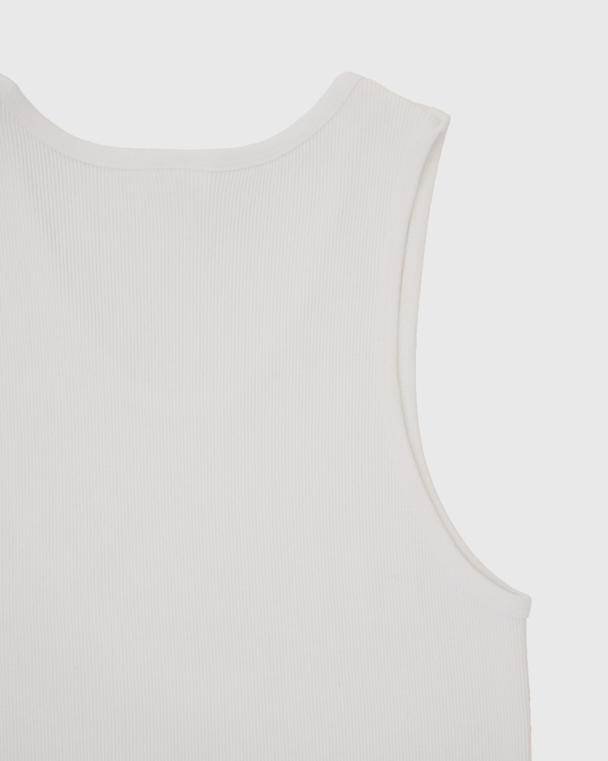 Rib Tank Top / White