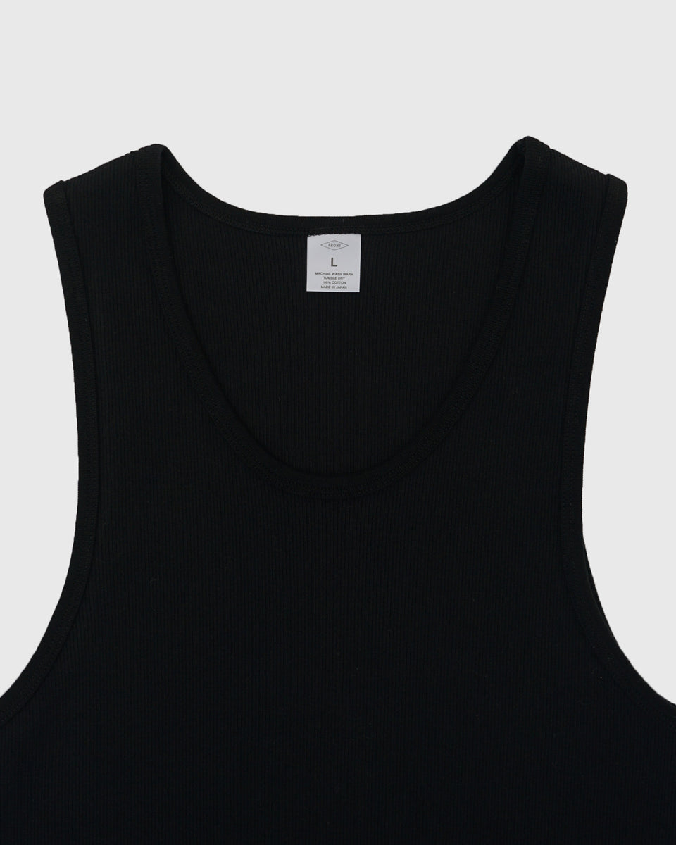 Rib Tank Top / Black – Front General Store