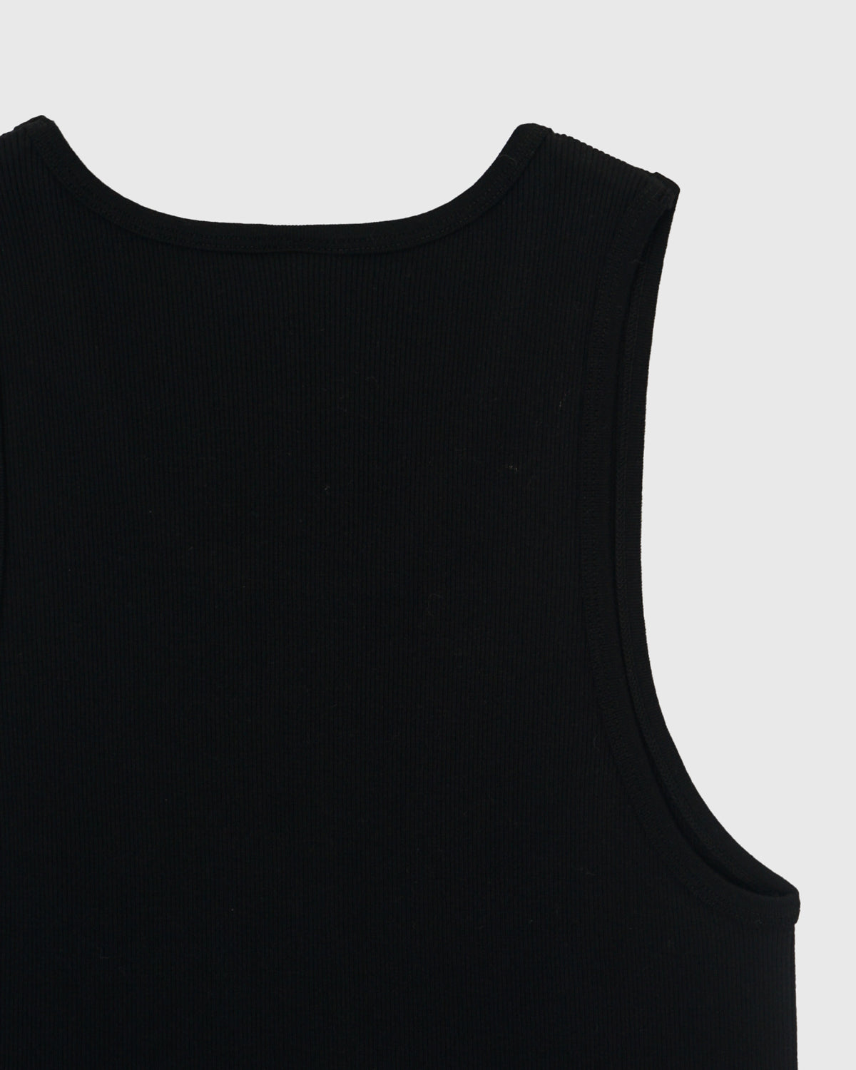 Rib Tank Top / Black