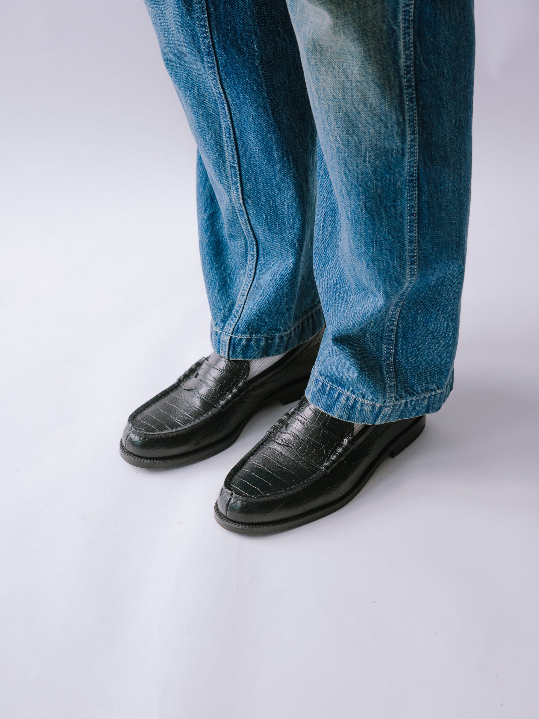 FGS Women's Embossed Leather Loafer