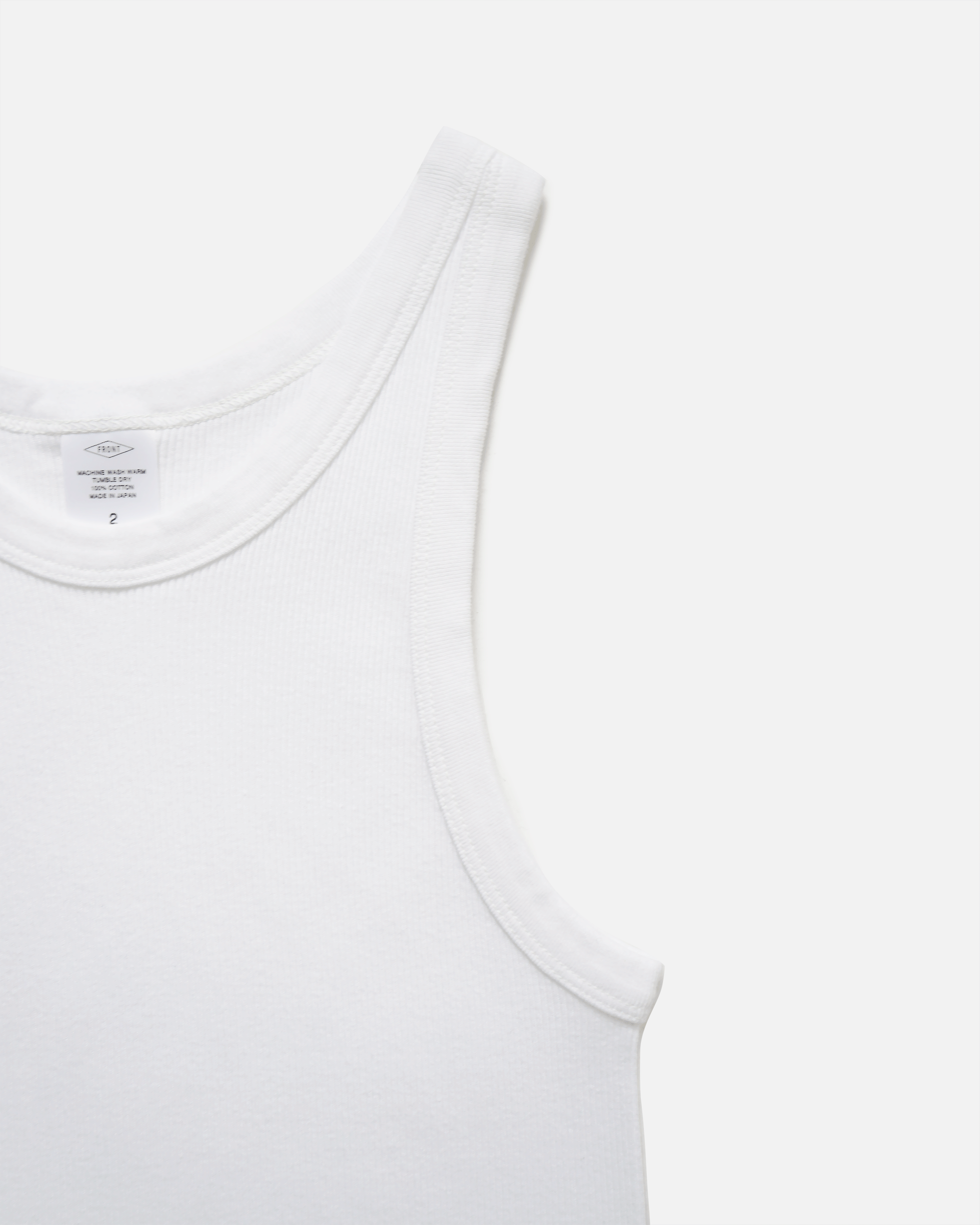 Rib Tank Top White Original Basics