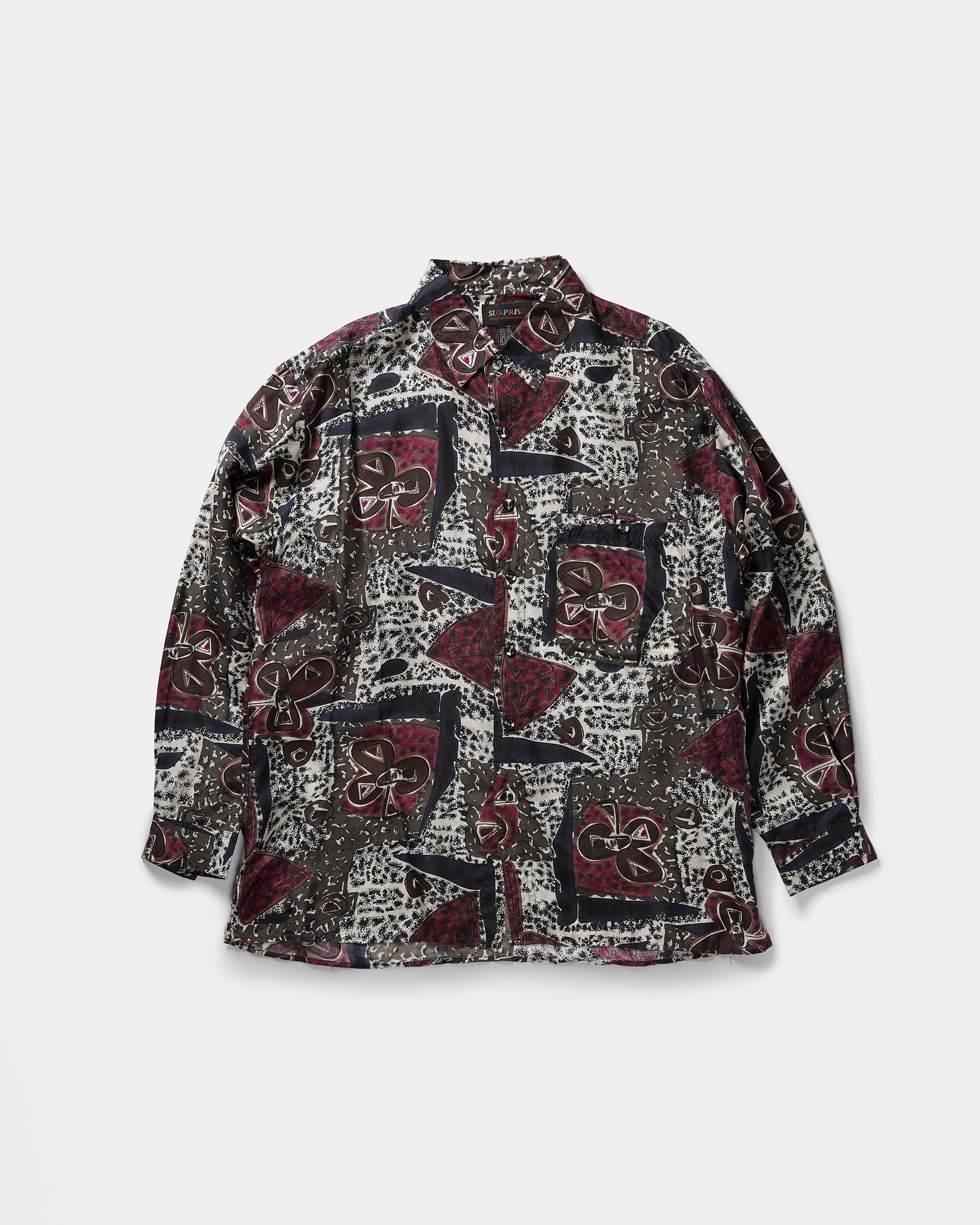 Silk Shirts Long Sleeve Patterned / F