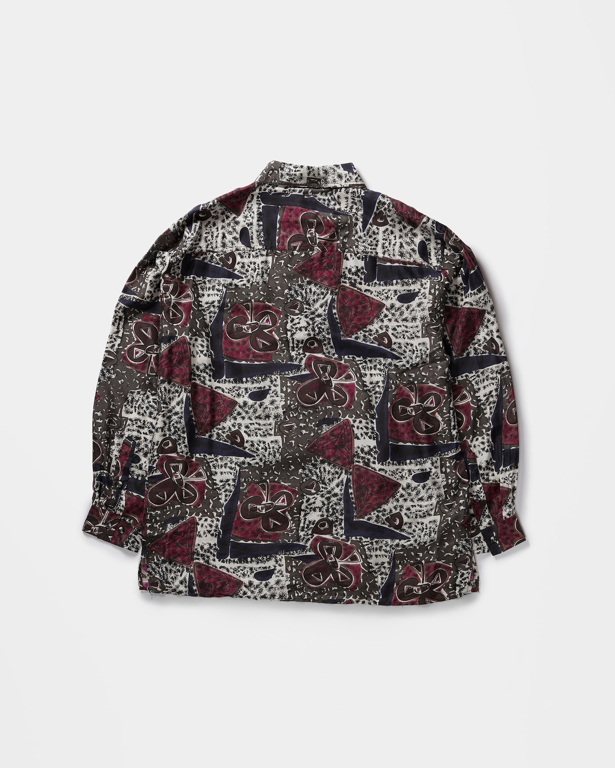 Silk Shirts Long Sleeve Patterned / F