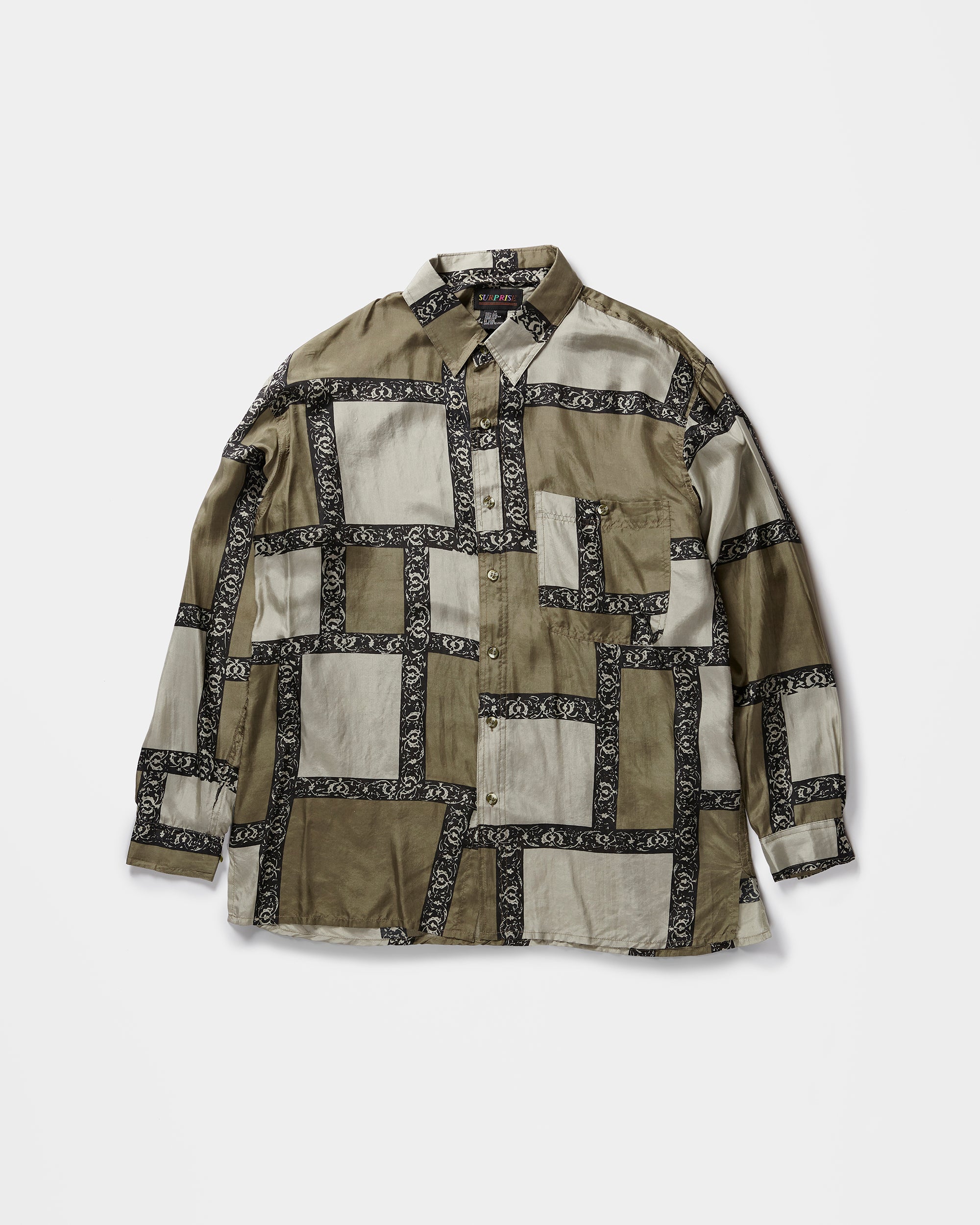 Silk Shirts Long Sleeve Patterned / K