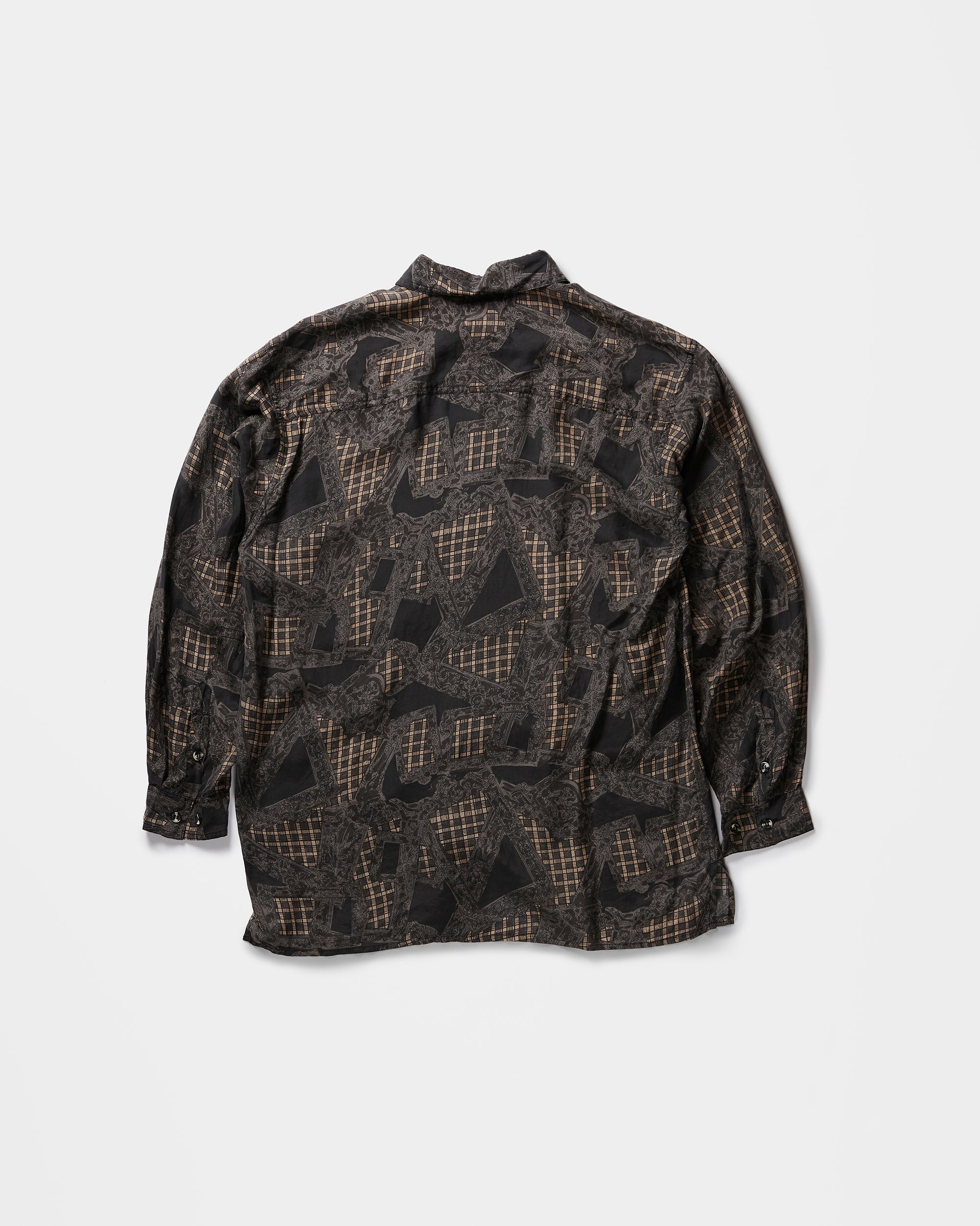 Silk Shirts Long Sleeve Patterned / J