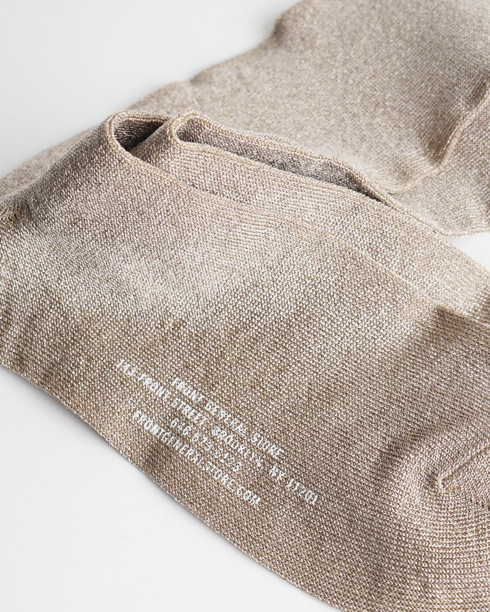 FGS Originals - Glitter Socks / Beige x Gold