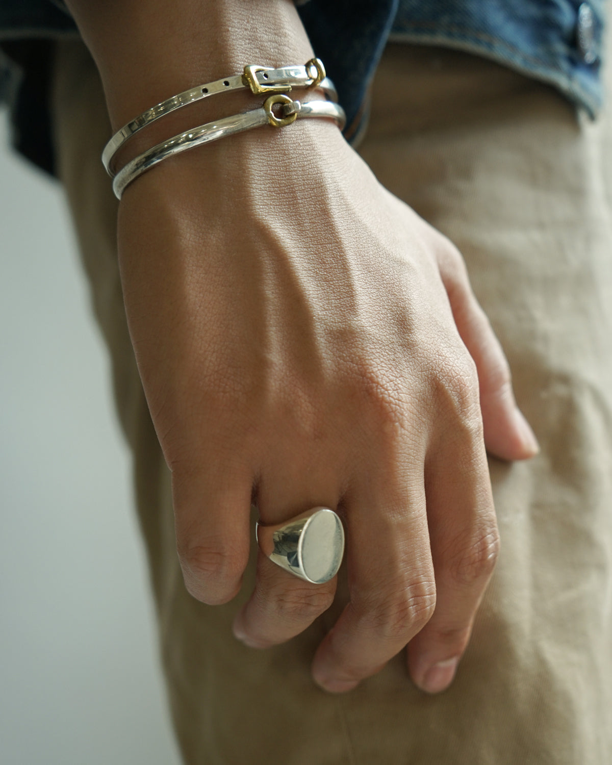 Silver Signet Ring / size: 8
