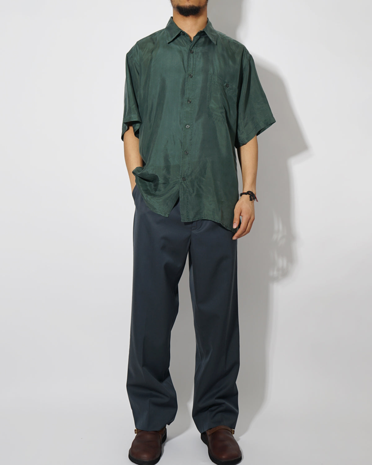 Silk Shirts Short Sleeve Vivid