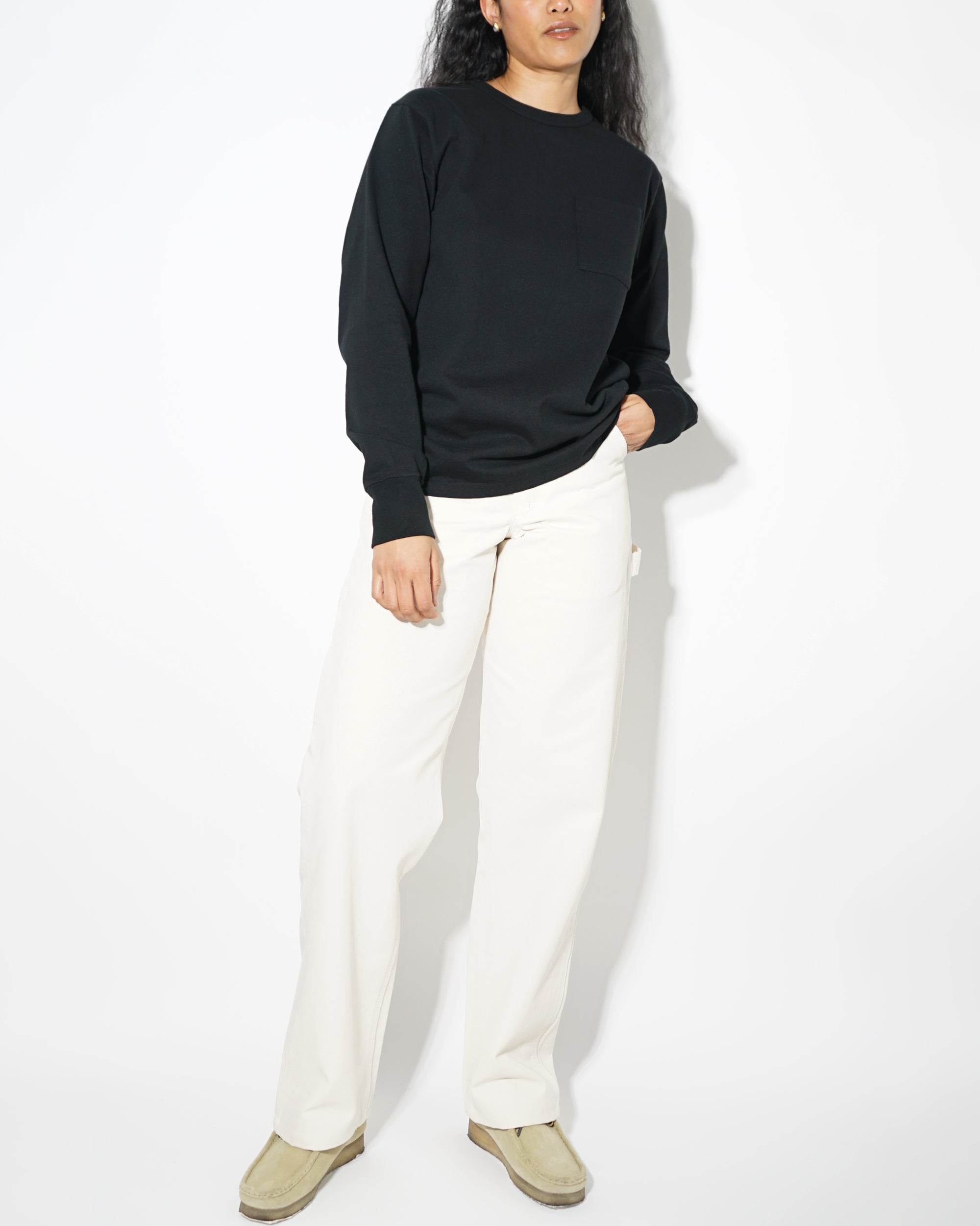 FGS Originals - Heavy-weight Pocket Long Sleeve T-shirt / Black