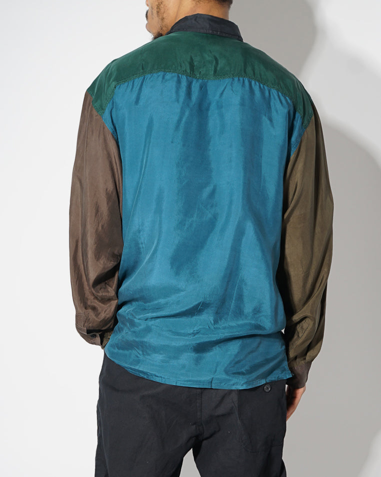 Silk Shirts Long Sleeve Patterned / A