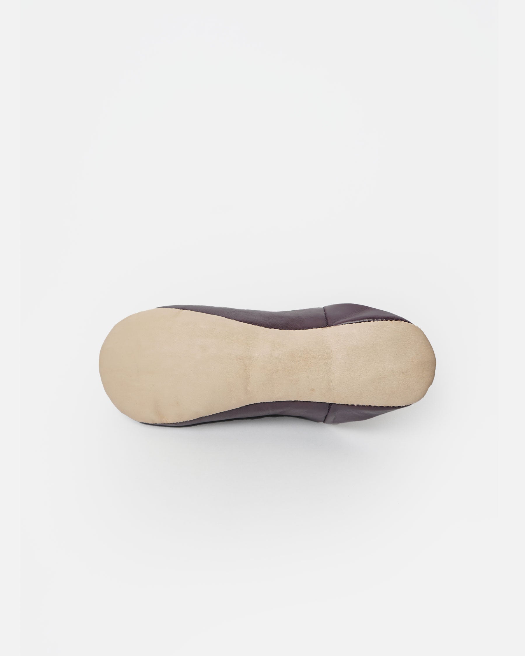 Moroccan Babouche Basic Slippers / Plum