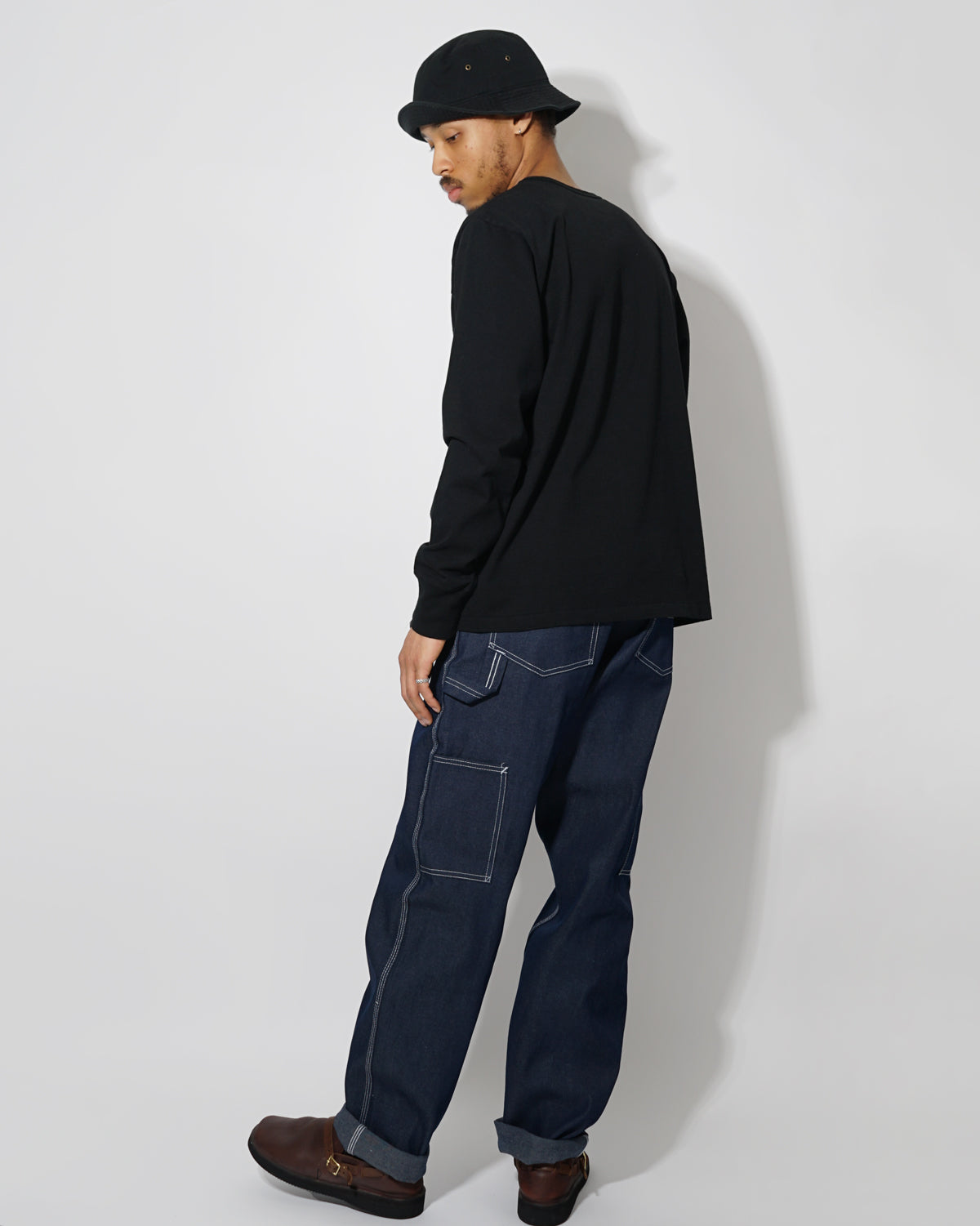 FGS Originals - Heavy-weight Pocket Long Sleeve T-shirt / Black