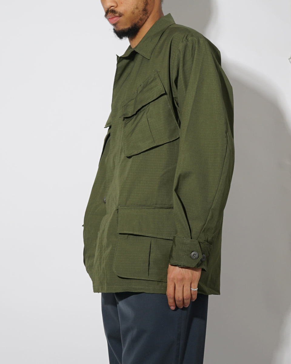 Superette  Jungle Fatigue Shirt Jacket - Dark Green