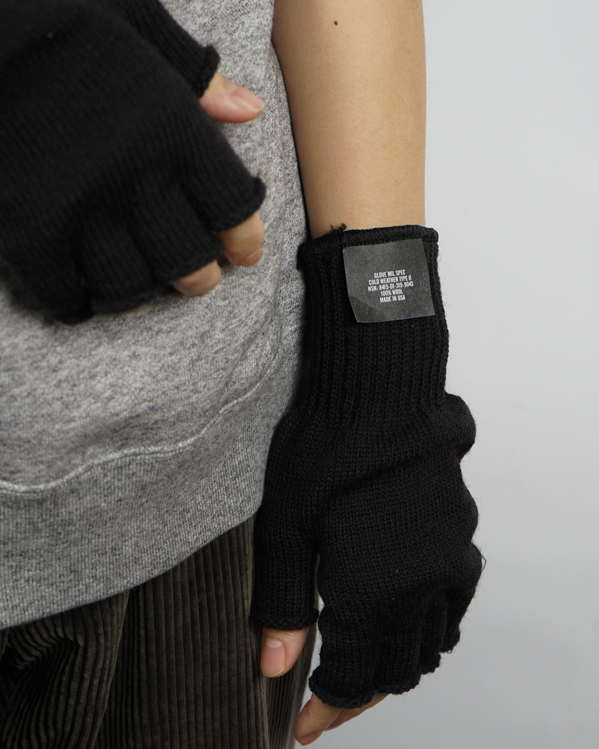 Wool Finger Less Gloves