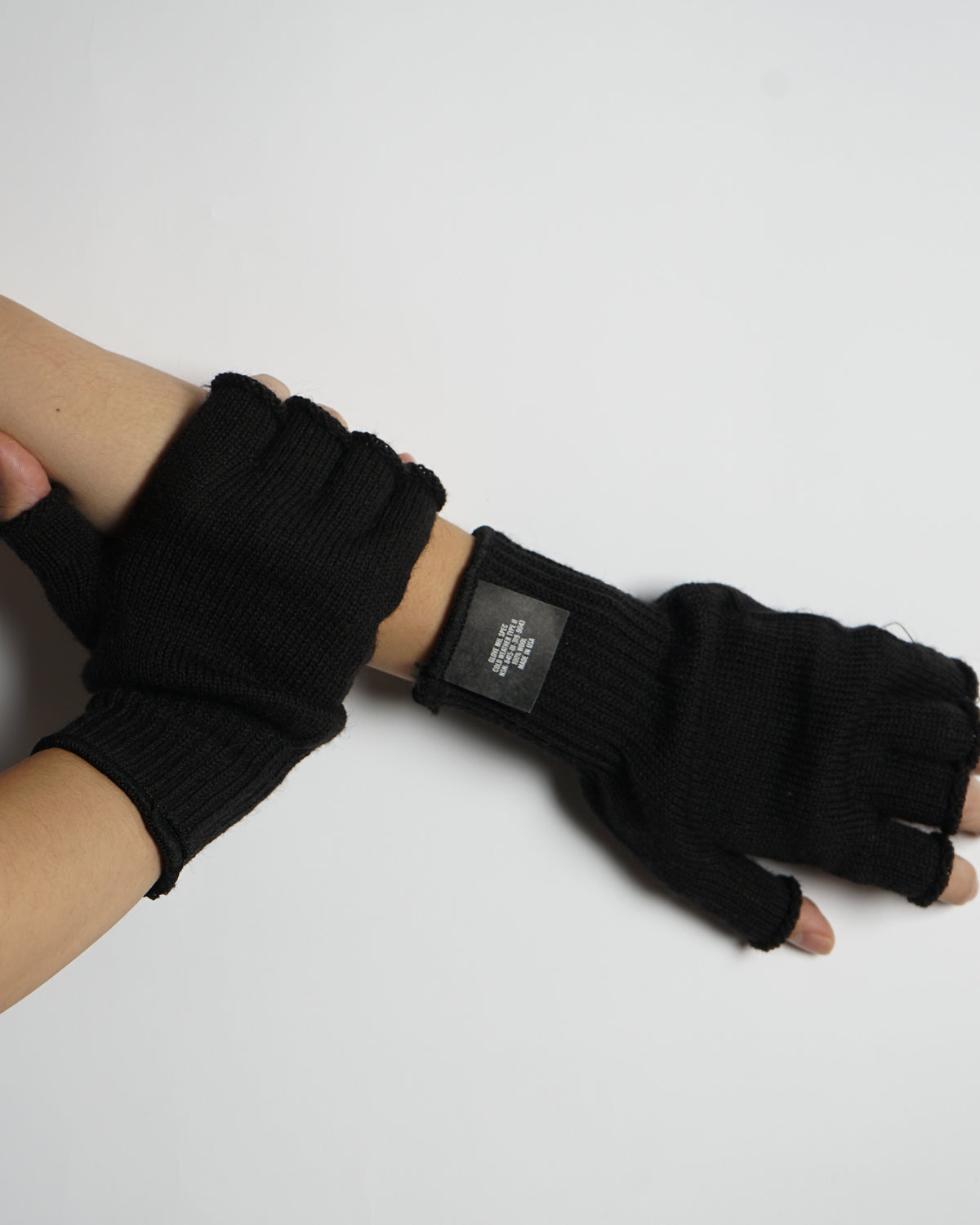 Wool Finger Less Gloves