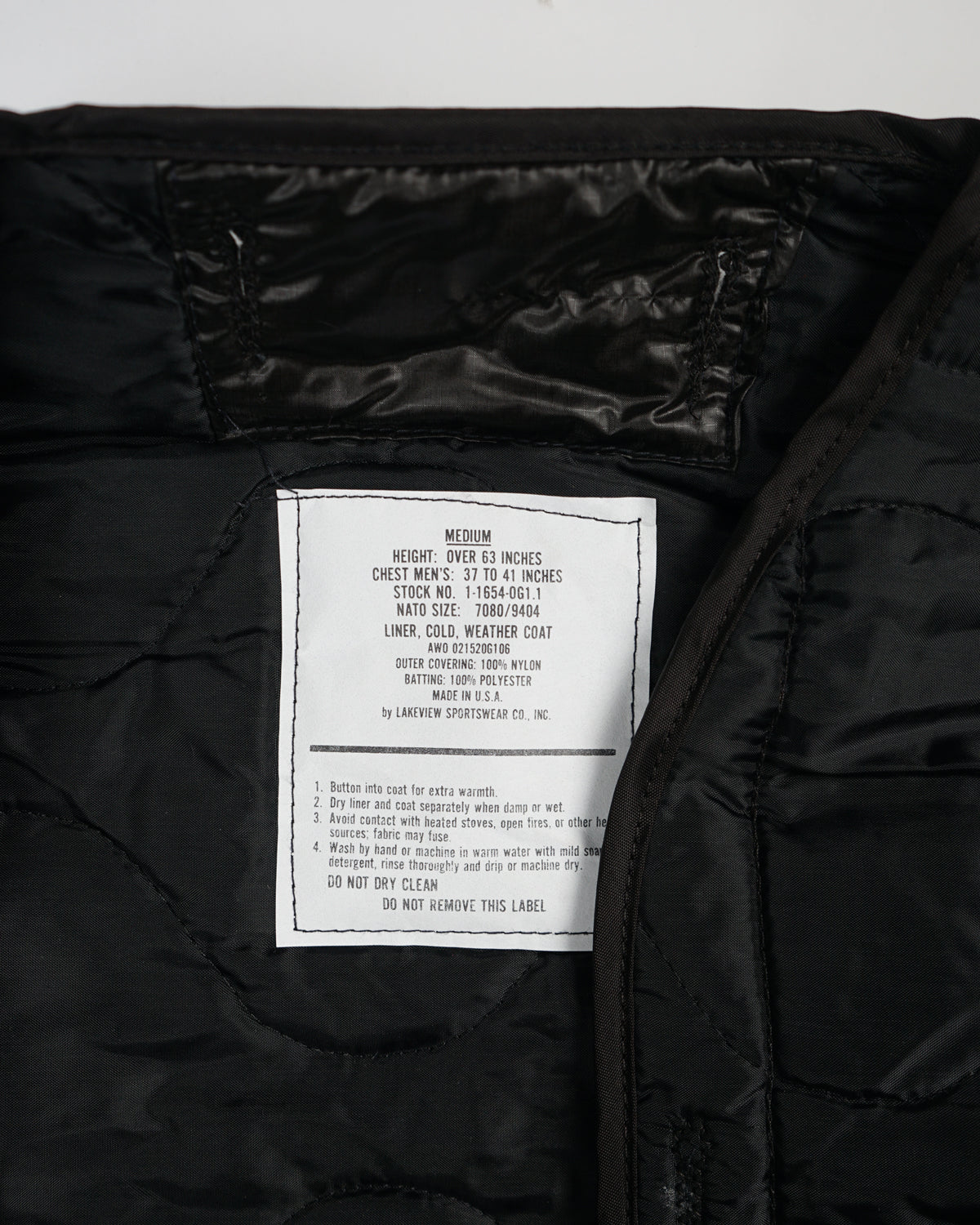 Quilting Lining Jacket Black