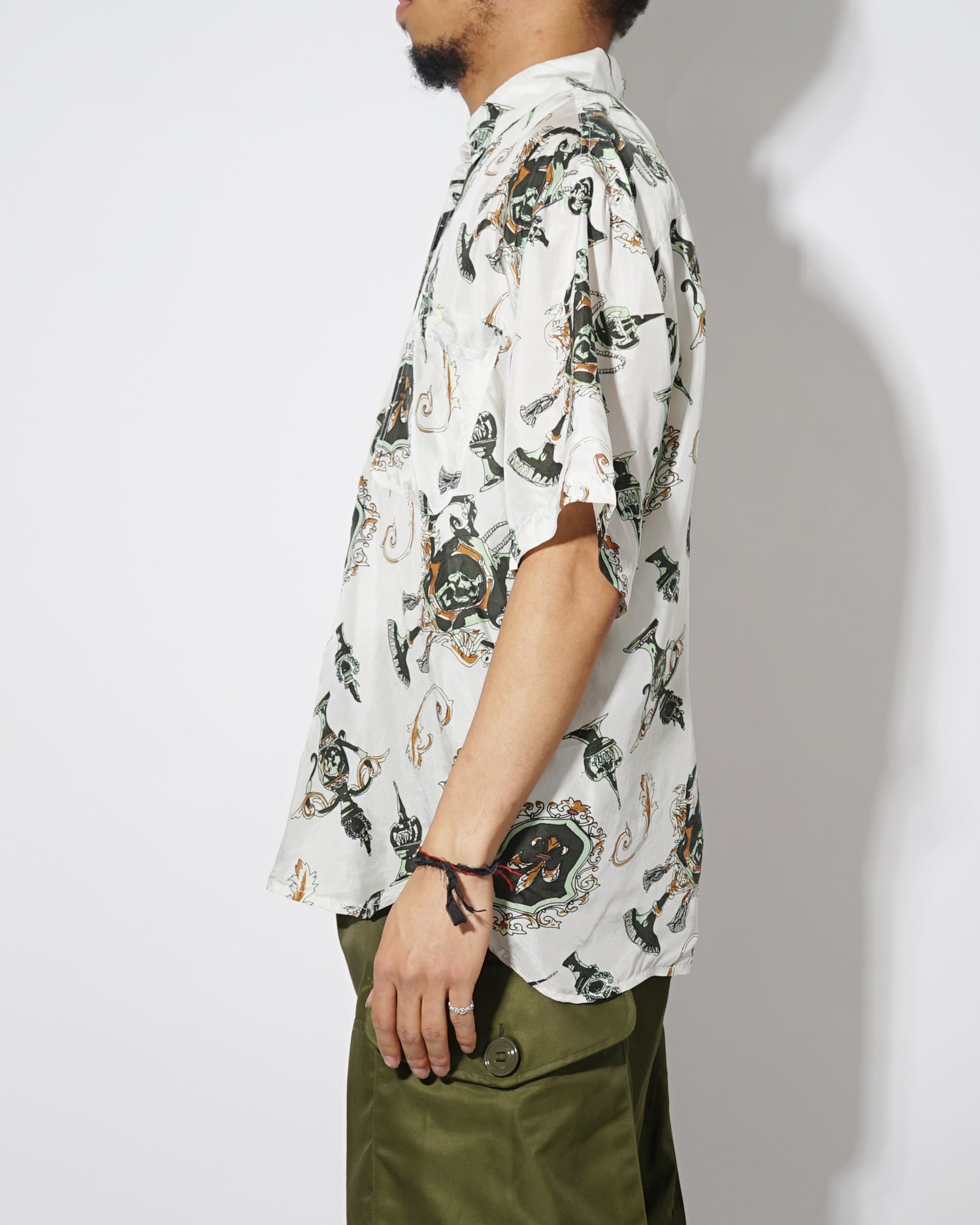 Silk shirts Short Sleeve Patterned / F