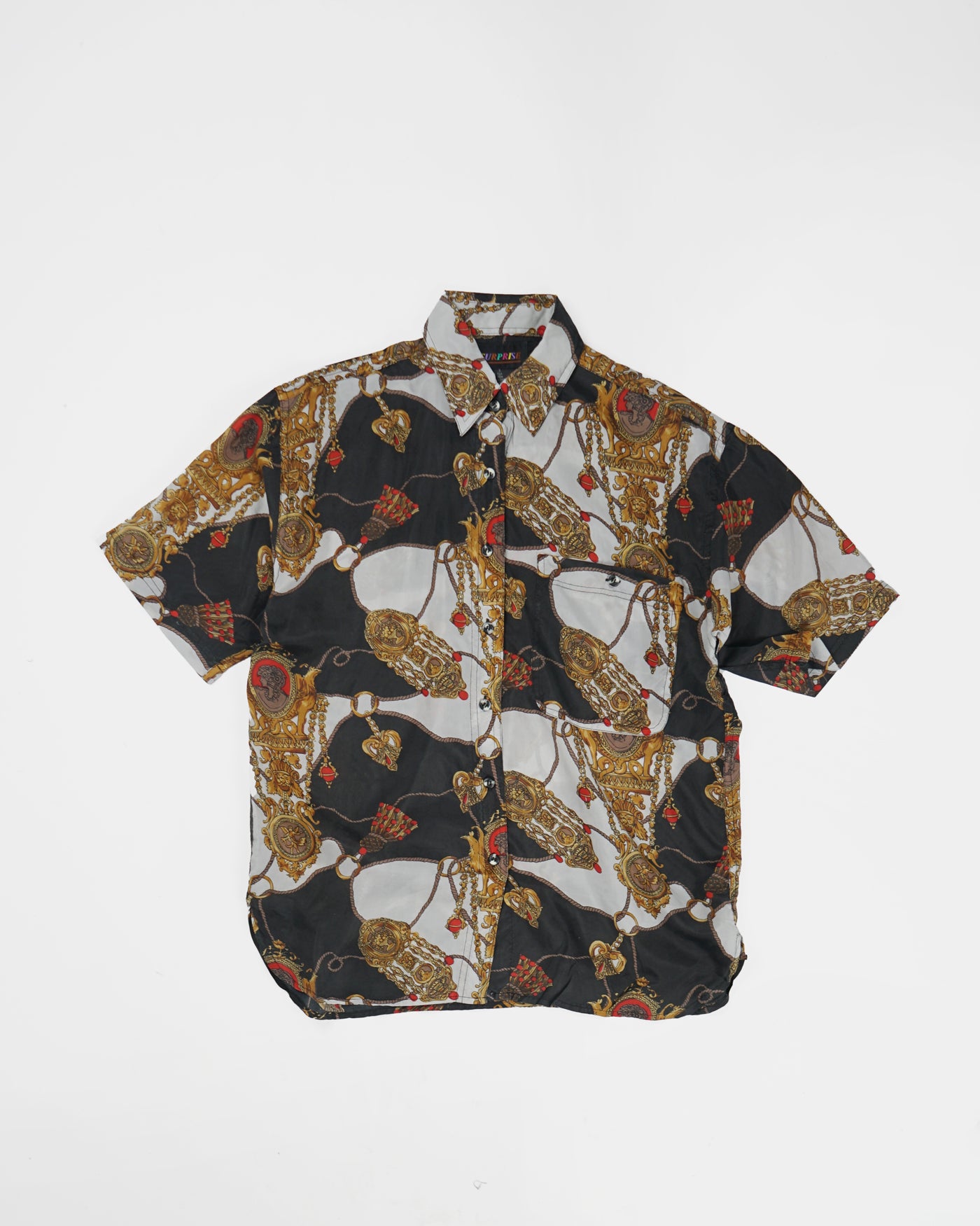 Silk shirts Short Sleeve Patterned / E