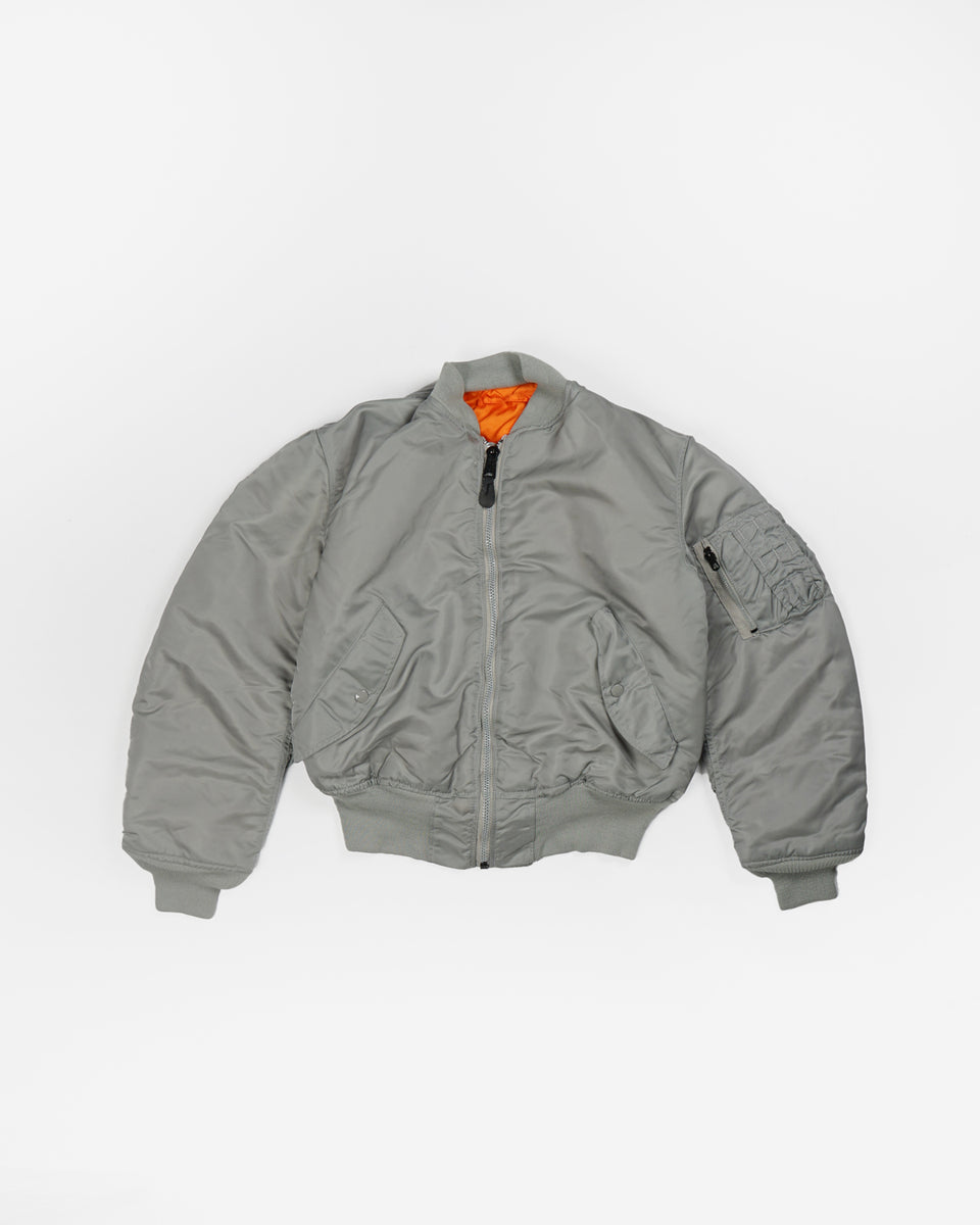 MA-1 Flight Jacket / Silver – Front General Store