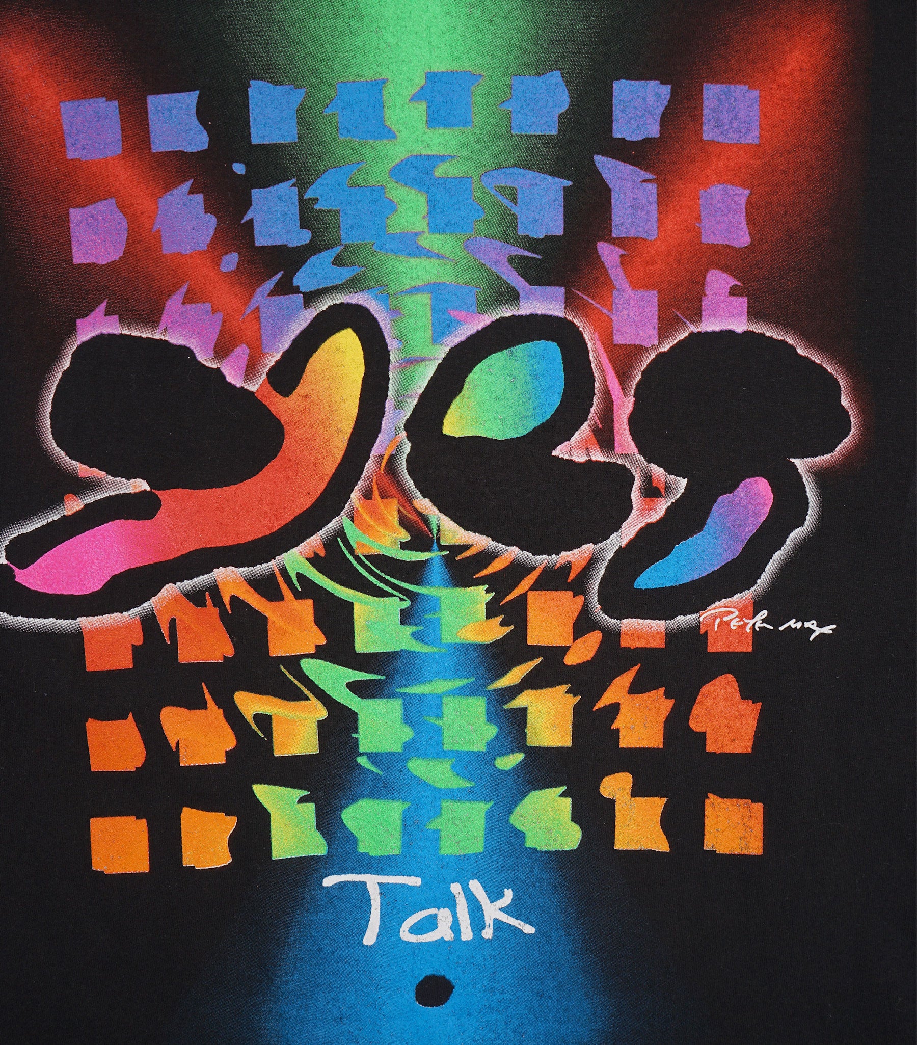 1994 Peter Max Talk Yes World Tour Tee