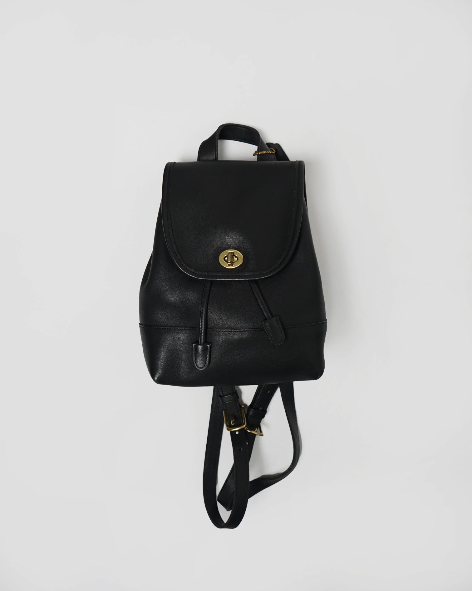 Leather Backpack / Black