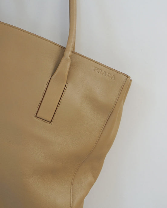 Prada - Enamel x Leather Two-tone Bag