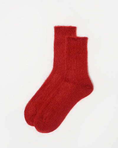 Mohair Socks / Red