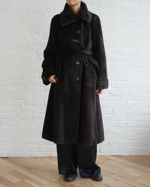 Belted Alpaca Long Coat – Front General Store