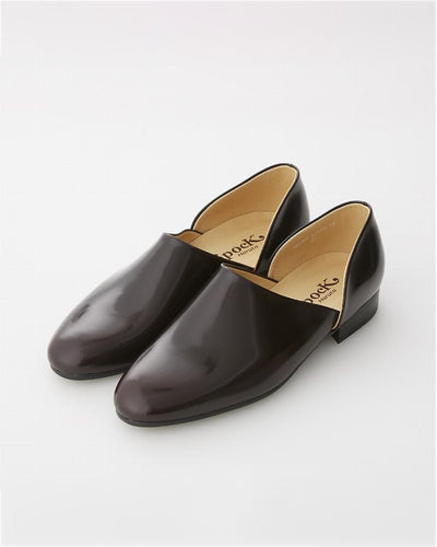 Haruta Leather 150 Spock Shoes Dark Brown