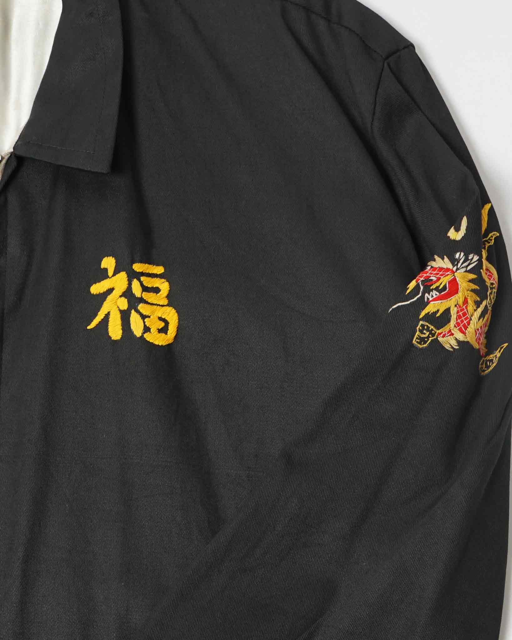 1960's Vietnam Embroidered Black Souvenir Jacket – Front General Store