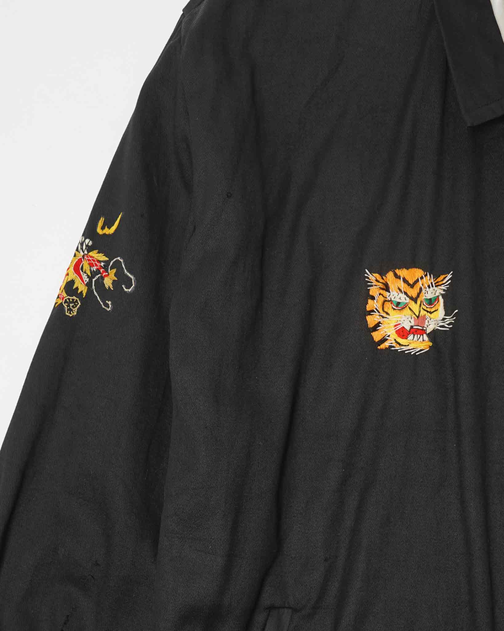 1960's Vietnam Embroidered Black Souvenir Jacket – Front General Store