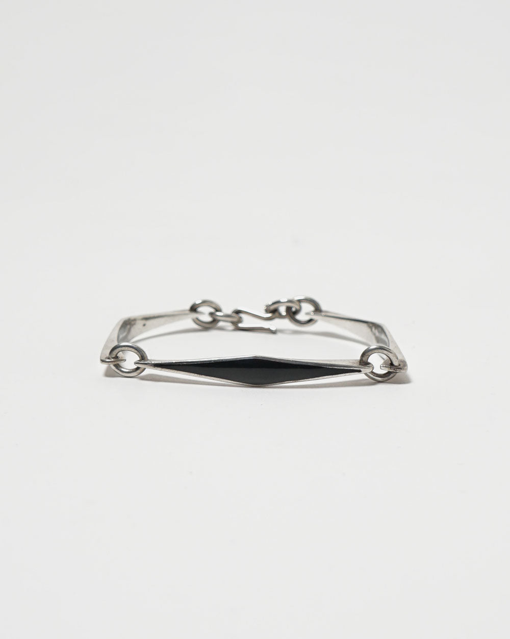 Silver Bracelet w/ Onyx