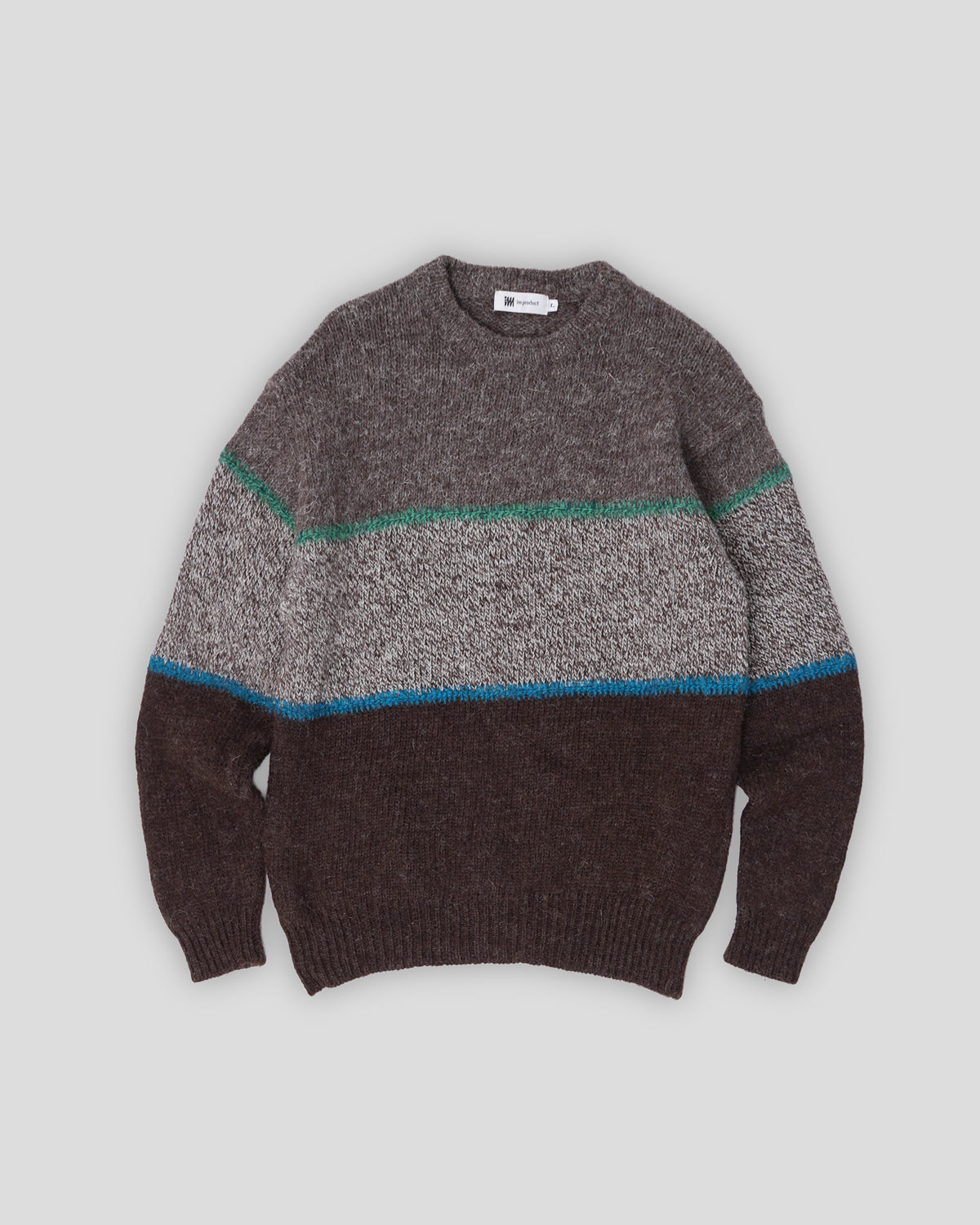  IM Product Striped Pattern Knitted Sweater