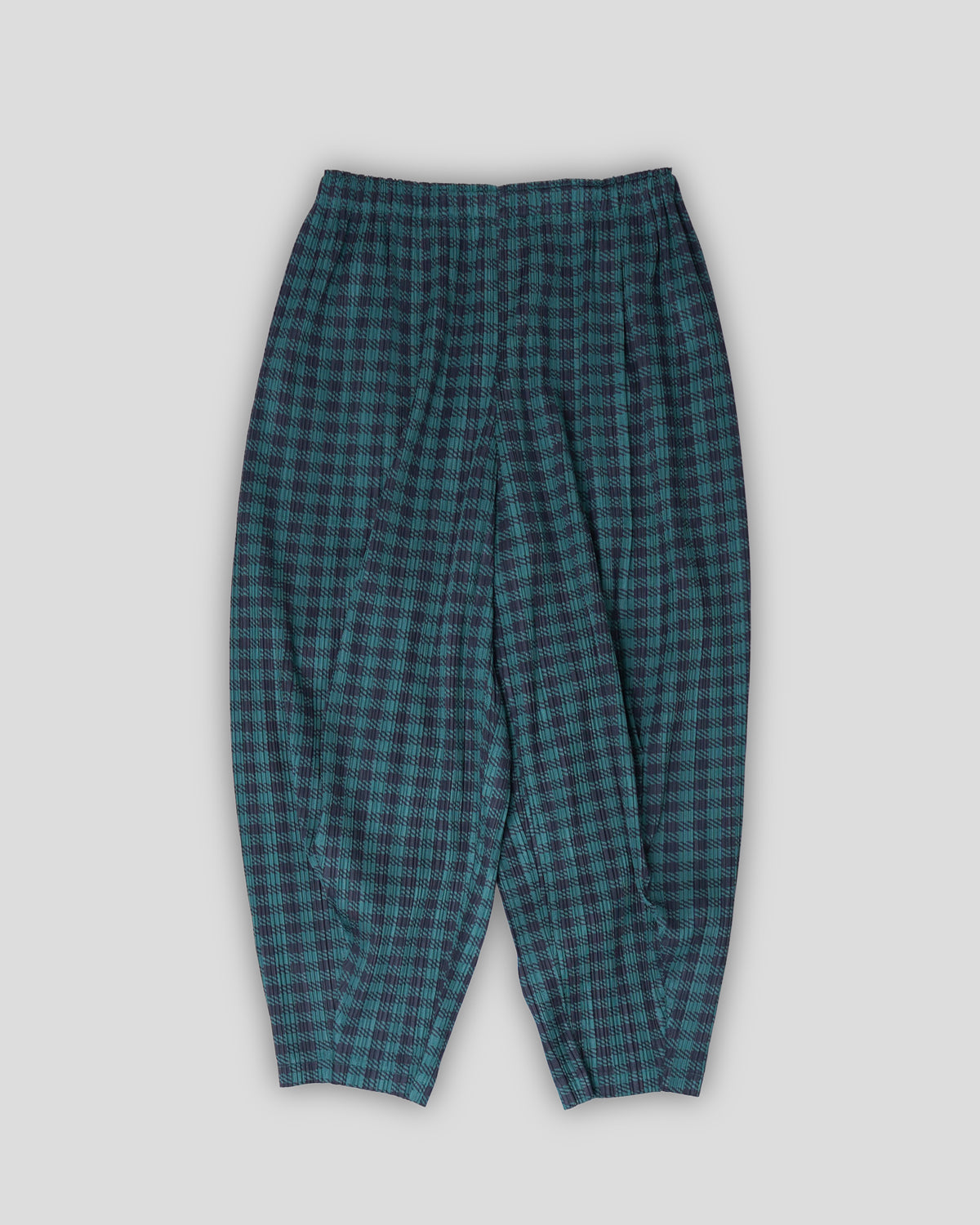 Pleats Please Plaid Tapered Pants